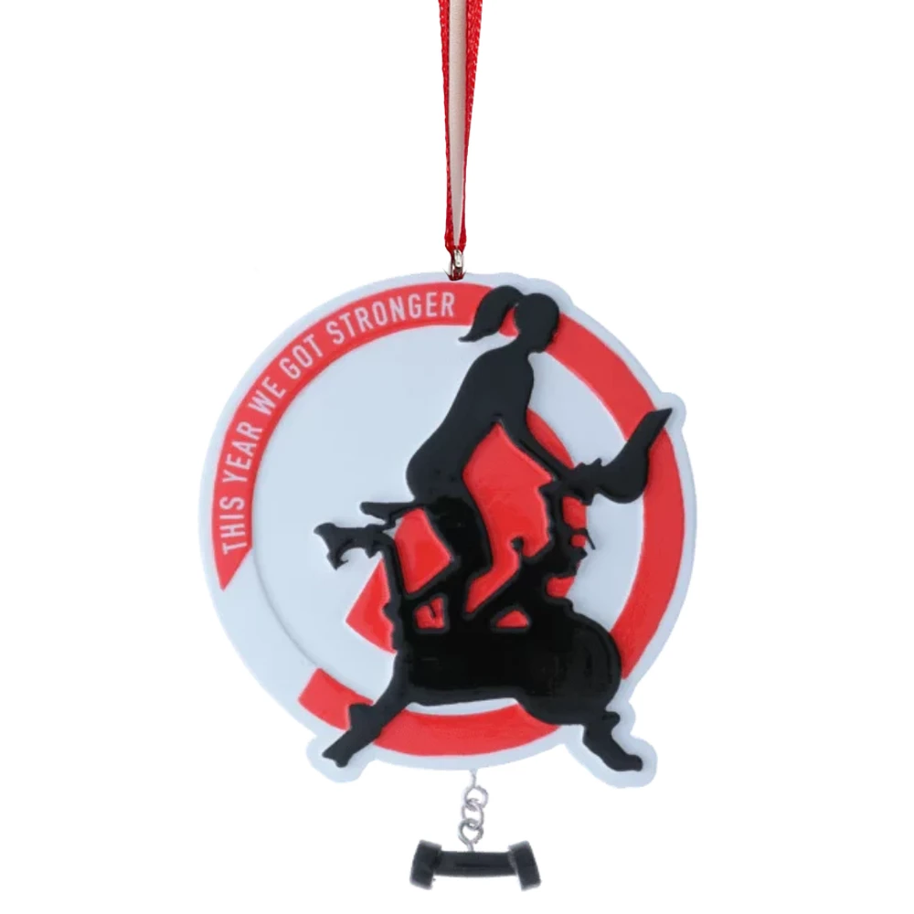 This Year I Got Stronger- Girl Ornament