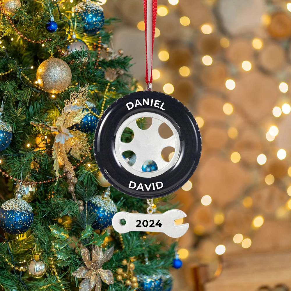 Tire And Wrench Ornament