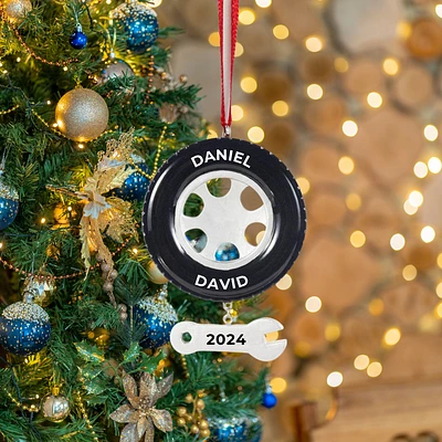 Tire And Wrench Ornament