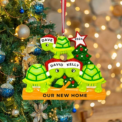 Turtle Family of 3 Ornament