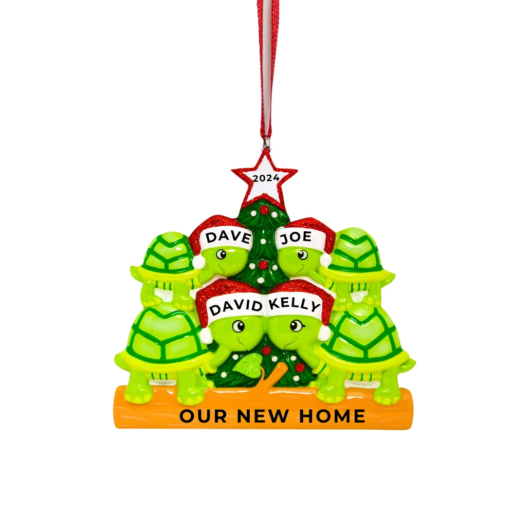 Turtle Family of 4 Ornament