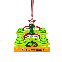 Turtle Family of 4 Ornament