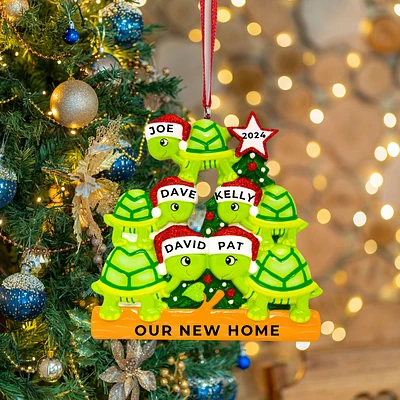 Turtle Family of 5 Ornament