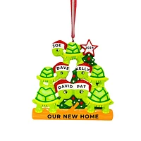 Turtle Family of 5 Ornament