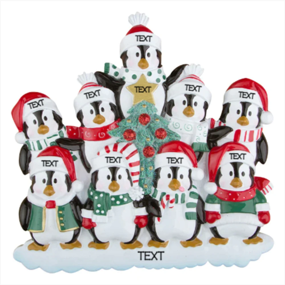 Winter Family of 9 Table Topper