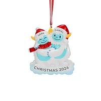 Yeti Couple Ornament