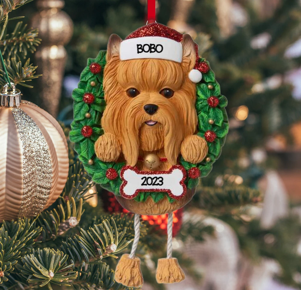 Yorkie Dog Ornament