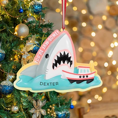 You're Jaw-Some Shark Ornament