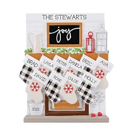 Mantle Stocking Family of Ornament