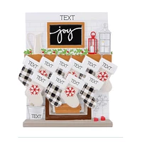 Mantle Stocking Family of Ornament