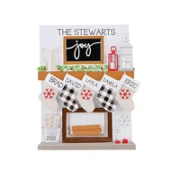 Mantle Stocking Family of Ornament