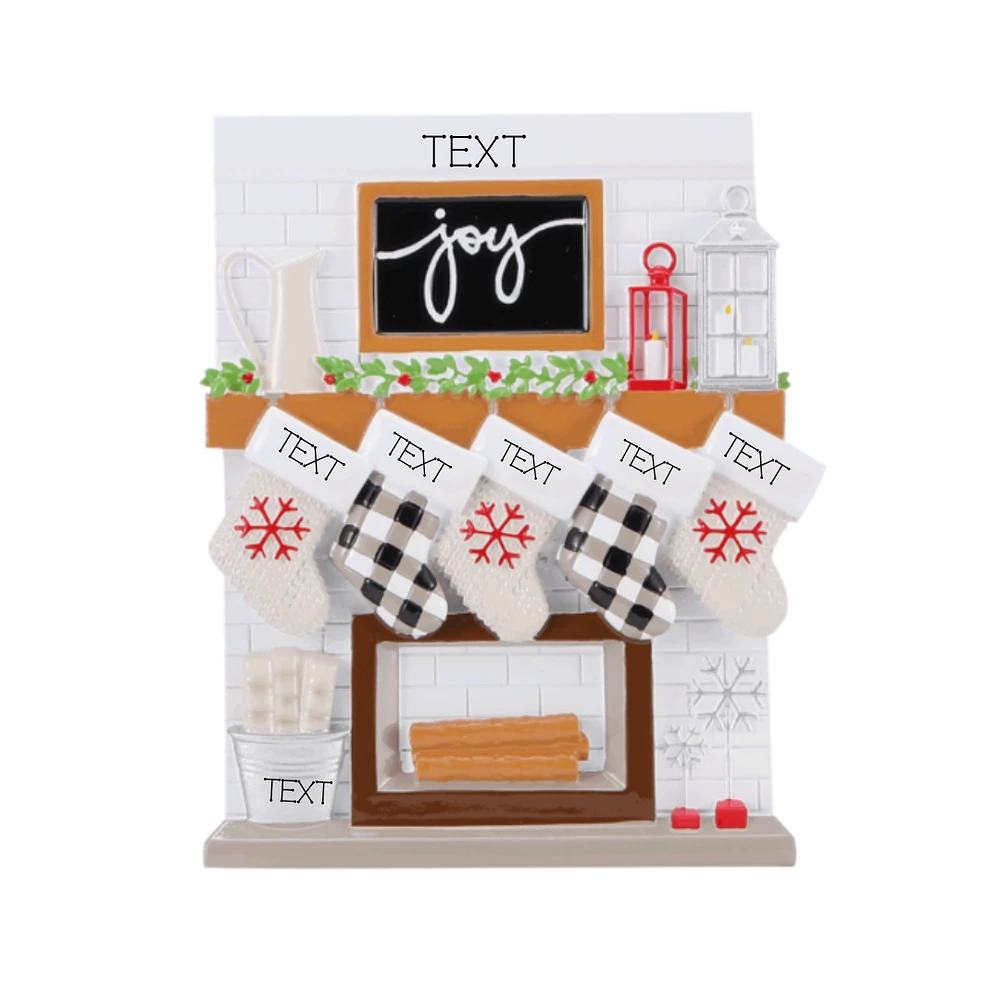 Mantle Stocking Family of Ornament