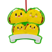 Taco Family of 4 Ornament