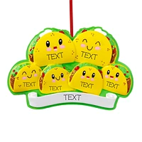 Taco Family of 6 Ornament