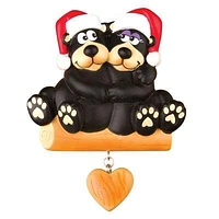 Black Bear Couple Ornament