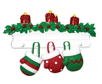 Mitten Family of 3 Ornament