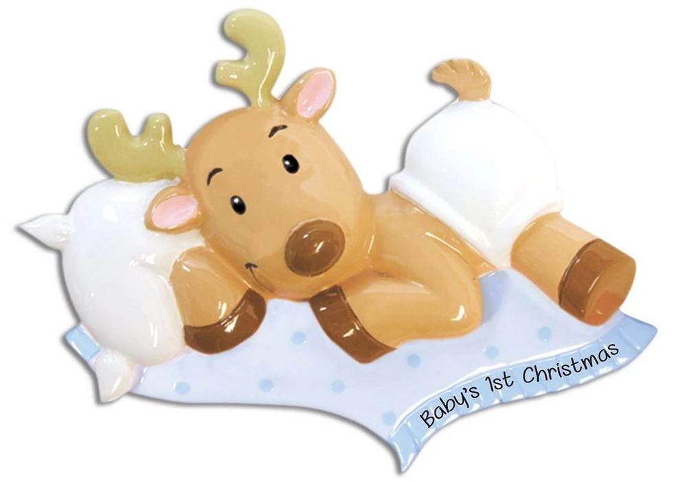 Baby Reindeer Boy Ornament