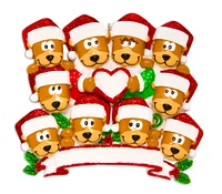 Brown Bear Family of 10 Ornament