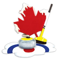 Canadian Curling Ornament