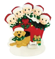 Doghouse Family of 5 Ornament