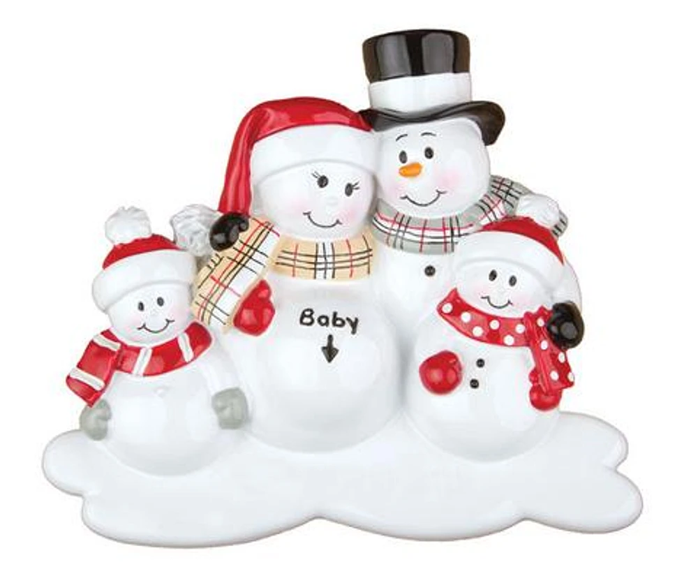We're expecting with 2 kids Ornament