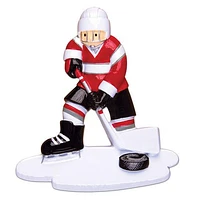 Hockey Player Red Ornament