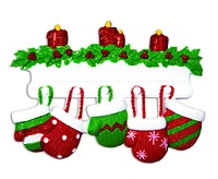 Mitten Family of 5 Ornament