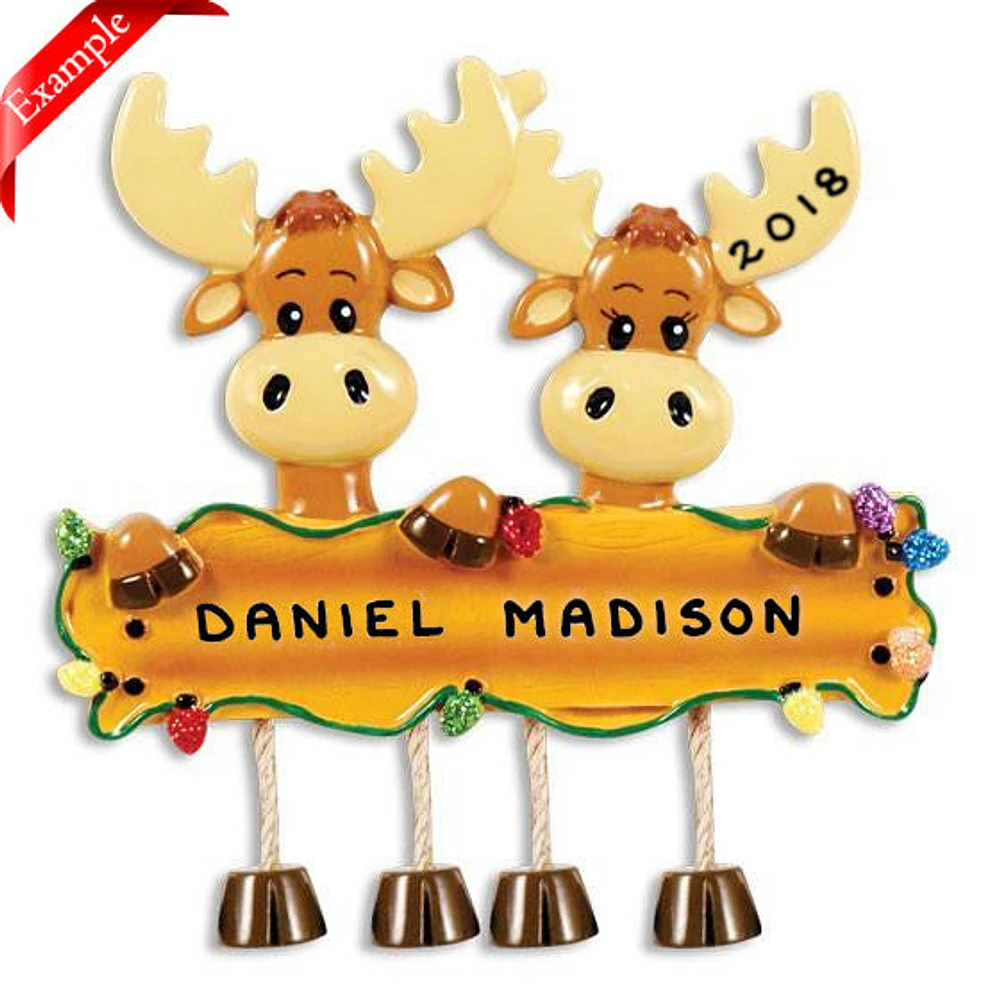 Moose Family of 2 Ornament