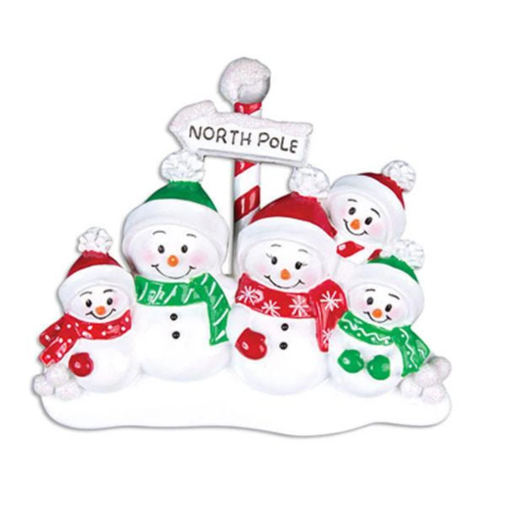 North Pole Family of Ornament