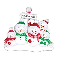 North Pole Family of Ornament