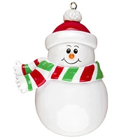 Snowman Personalized Christmas Ornament