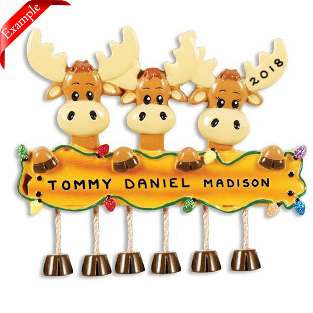 Moose Family of Ornament