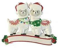 Llama Family of 2 Ornament