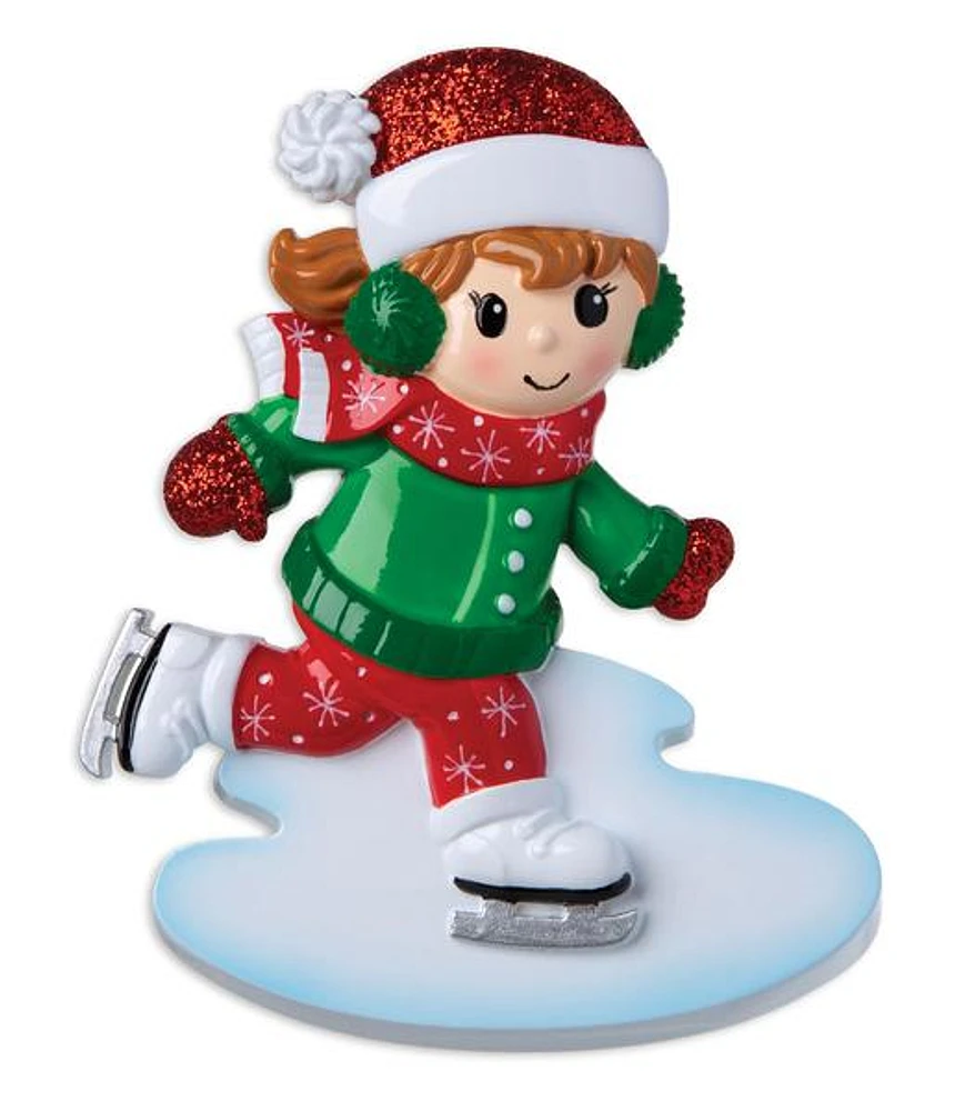 Ice Skating Girl Ornament