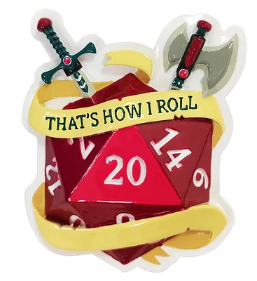 "That's How I Roll" RPG Dice Ornament