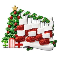 Stockings on Staircase 8 Ornament