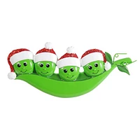 Pea Pod of 4 Ornament