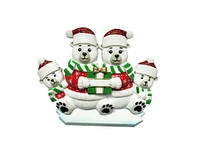 Polar Bear Family of 4 Ornament