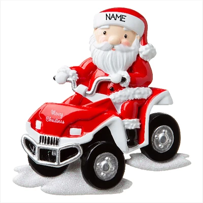 Santa Atv Ornament