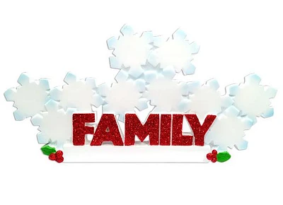 Snowflake Family of - Table Topper Stand Decoration