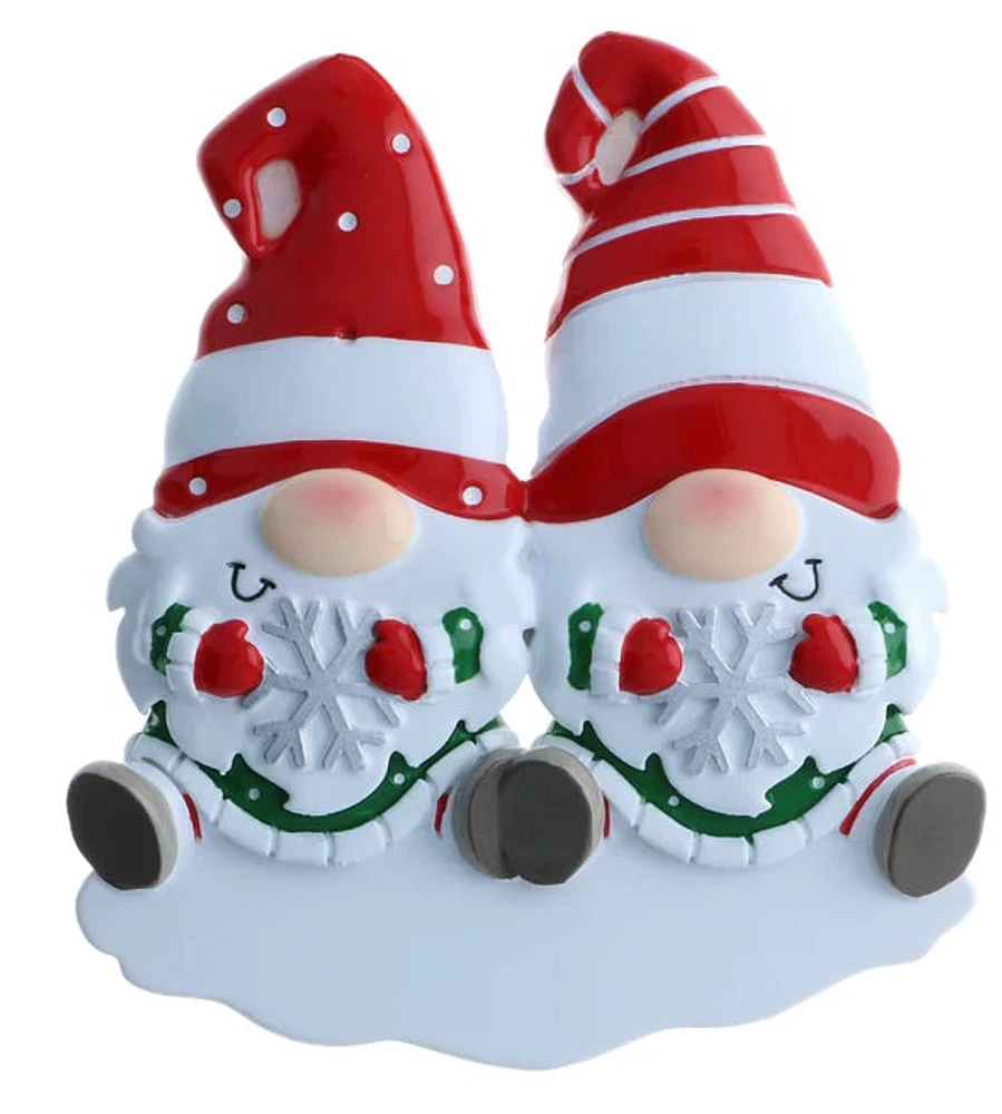 Gnome Couple Ornament