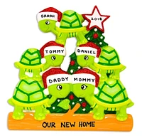 Turtle Family of 5 Ornament
