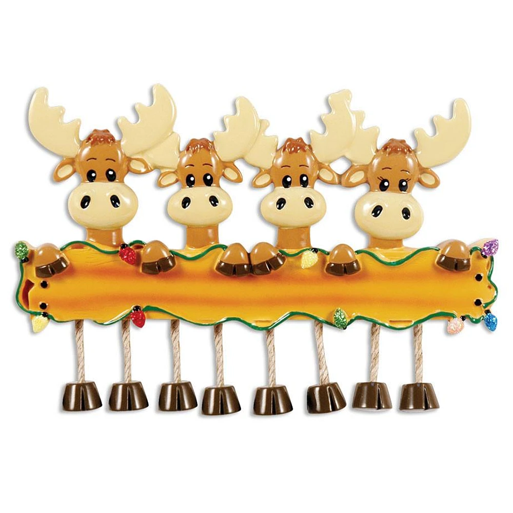 Moose Family of 4 Ornament