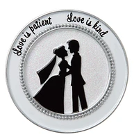 Bride and Groom Couple Silhouette Ornament