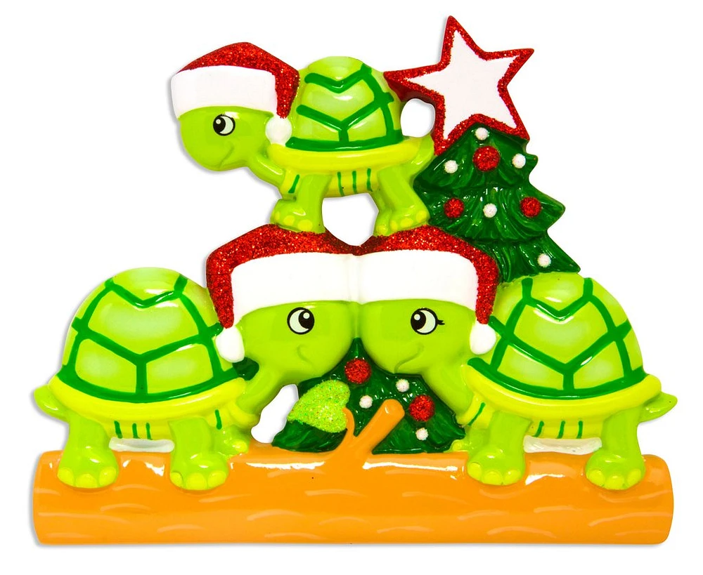 Turtle Family of 3 Ornament