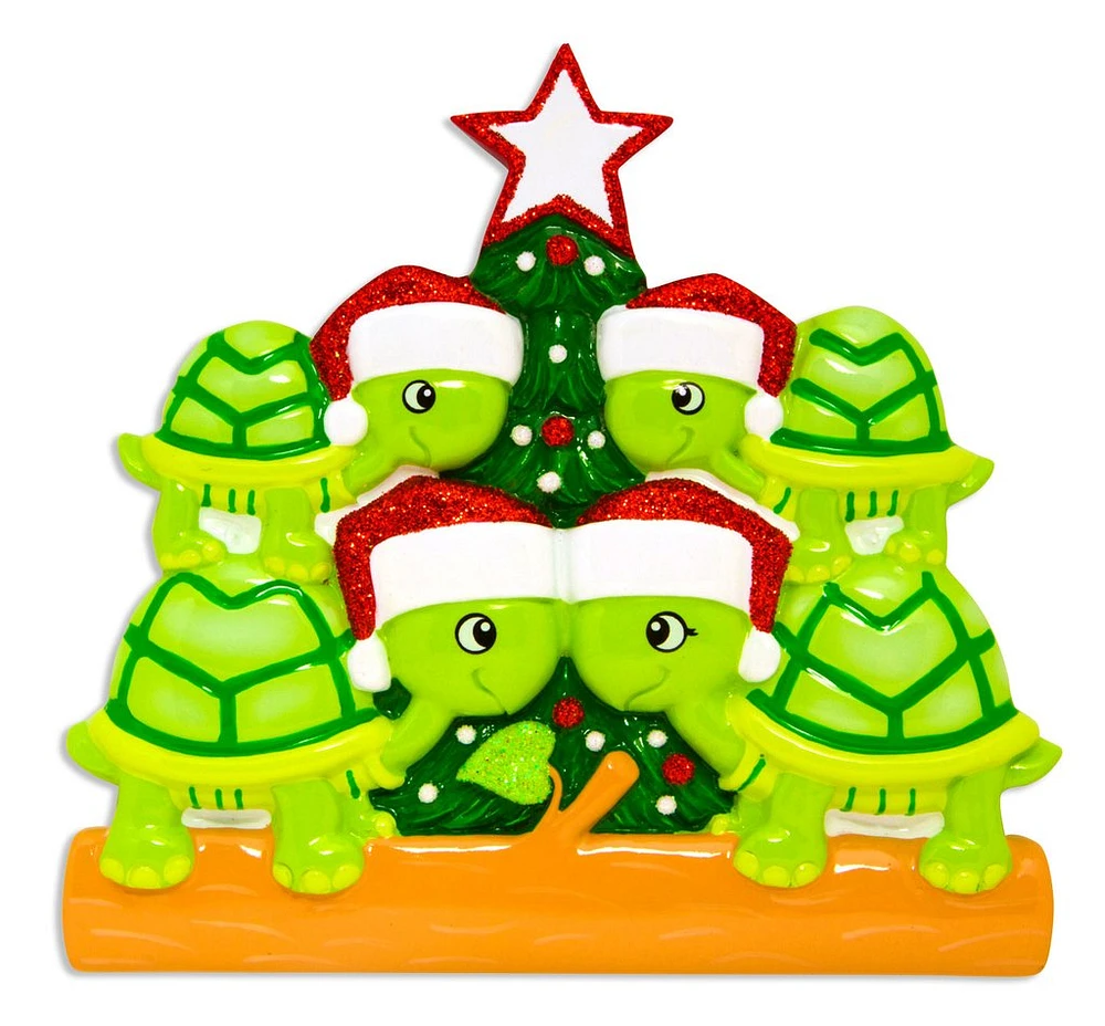 Turtle Family of 4 Ornament