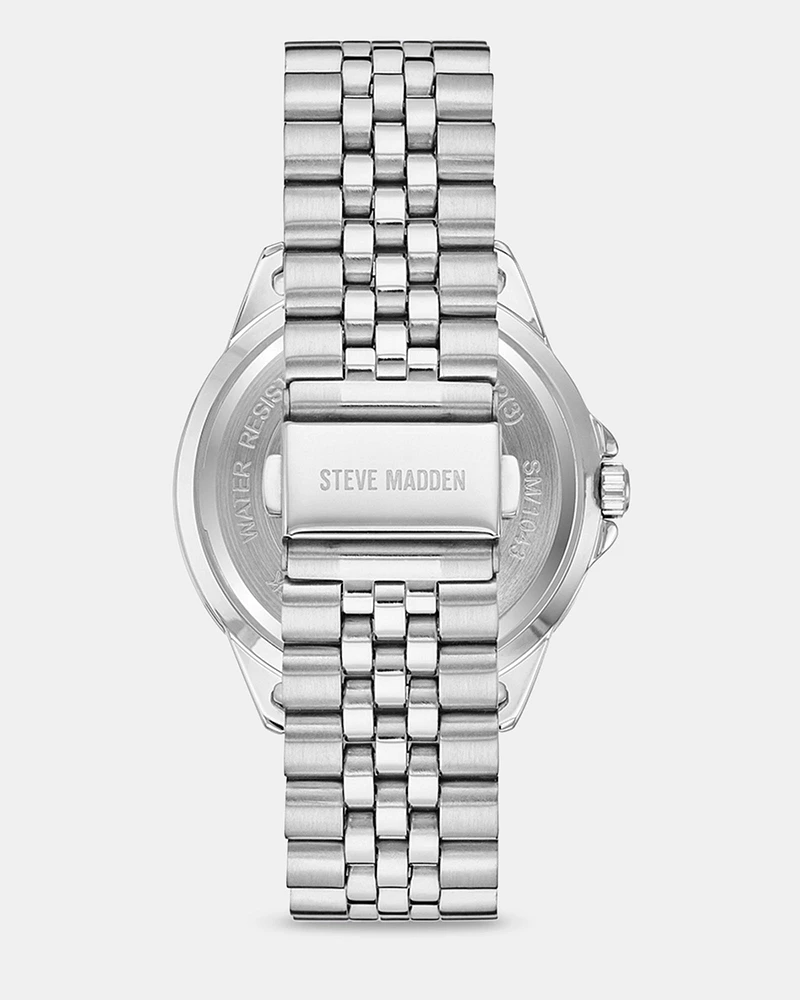 CLASSIC STATEMENT WATCH SILVER MULTI