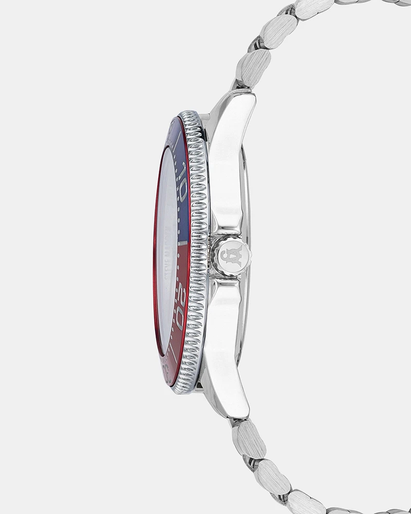 CLASSIC STATEMENT WATCH SILVER MULTI