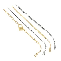 LOCK LINK MULTI STRAND BRACELET GOLD MULTI