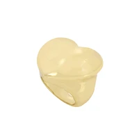 PUFF HEART RING GOLD